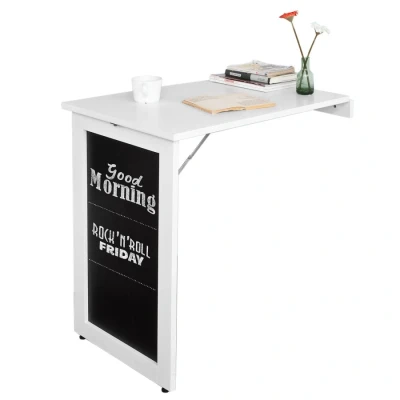 Image of Sobuy Kitchen Restaurant Wall mounted Folding Table Desk with Blackboard,FWT20 W