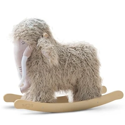 Image of Tutti Bambini Baby Rocking Animal Mimi the Woolly Mammoth Soft &amp; Fluffy Toy, Tip Proof Rocker Chair, Kids Chair Ride On Toy from 18 to 36 Months (20 kg)