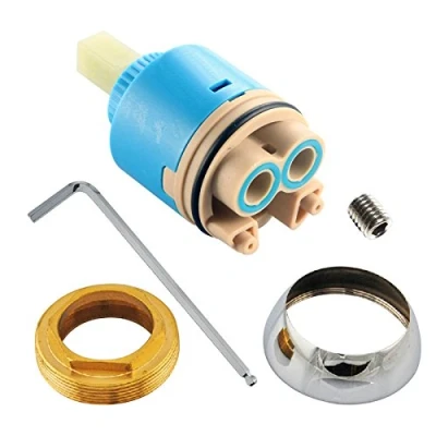 Image of Skybath Bathroom 35mm Ceramic Disc Plastic Basin Shower Lever Mixer Tap Inner Cartridge Replacement with Fittings (40MM fittings)