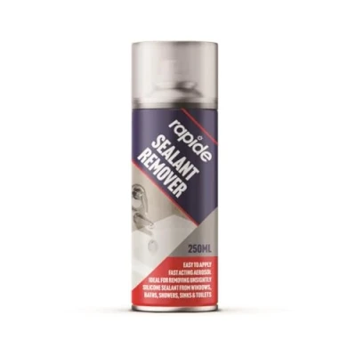Image of AlezyB 1 x Silicone Sealant Remover Spray 250ml, Softens and Releases Sealant, Remove from Windows, Sinks &amp; Toilets