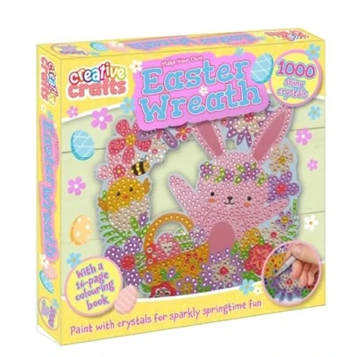 Image of Bookoli Make Your Own Easter Wreath Diamond Painting Kit for Kids Craft Children Gift Girls and Boys