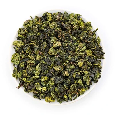 Image of oriarmcha Anxi Tieguanyin Tea Tuo Suan Style Chinese Tie Guan Yin Oolong Loose Leaf Fujian Ti Kuan Wulong Green Leaves 225g (8 ounce)