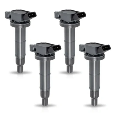 Image of ENA Set of 4 Ignition Coil Compatible with Toyota Lexus Scion Pontiac xB Vibe tC Camry Matrix HS250h Corolla RAV4 Highlander Solara 2.0L 2.4L V4 Replacement for UF333
