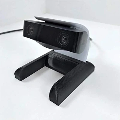Image of 3D Cabin Desk Stand Holder Mount Bracket Compatible With The PS5 HD Camera PlayStation 5 Black