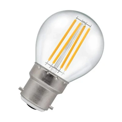 Image of Crompton LED Round Filament Clear 6.5W 2700K BC B22d