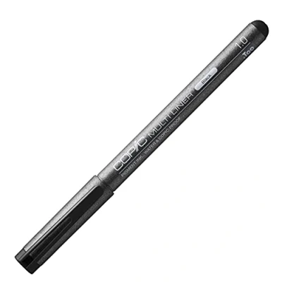 Image of COPIC Multiliner Coloured Marker Pen Black 1,0mm, For Art &amp; Crafts, Colouring, Graphics, Highlighter, Design, Anime, Professional Beginners, Supplies Colouring Books