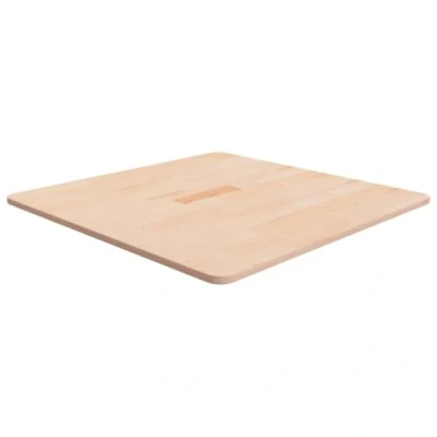 Image of vidaXL Solid Wood Oak Square Table Top 70x70x1.5 cm Untreated Wooden
