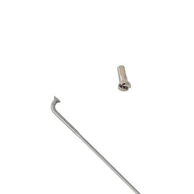 Image of Brompton Spoke/nipple, 151mm, Double Butted, 14g, Silver