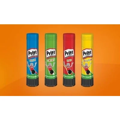 Image of Pritt Glue Stick Rainbow 10g Single Pack of 10 Coloured Sticks