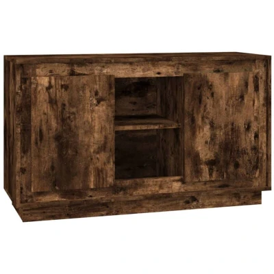 Image of vidaXL Sideboard Smoked Oak 102x35x60 cm Engineered Wood
