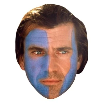 Image of FoxyPrinting BRAVEHEART JB Actor Movie Tv Celebrity Cardboard Party Face Mask Fancy Dress