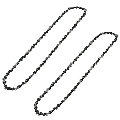 Image of SPARES2GO 16&quot; Low Kickback Semi Chisel Bar Saw Chain for Sovereign Chainsaws 57 Drive Links (Pack of 2)