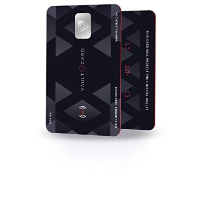 Image of Vaultskin VAULTCARD RFID Blocking &amp; Jamming Credit Debit Card Protection for Your Wallet and Passport/NFC Card, Protects Several Cards at The Same Time