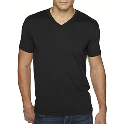 Image of Next Level mens Premium Sueded V shirt 6440 Black M