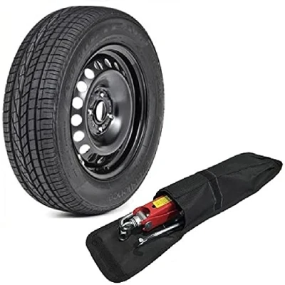 Image of TheWheelShop 16&quot; FULL SIZE STEEL SPARE WHEEL AND 205/60R16 TYRE + TOOL KIT COMPATIBLE WITH SANDERO STEPWAY (2008 PRESENT DAY)