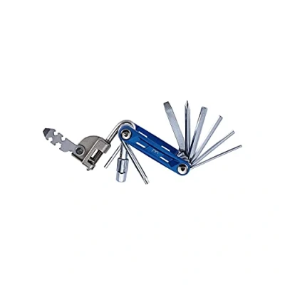 Image of BBB Cycling Prime Fold Large Folding Multi Tool for Bikes Large,Blue/Silver