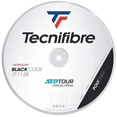 Image of Tecnifibre Blackcode Tennis String 1.24mm Black 200m Reel