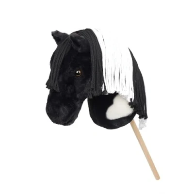 Image of LeMieux Hobby Horse Razzle Black and White Piebald Realistic Head Perfect for Kids