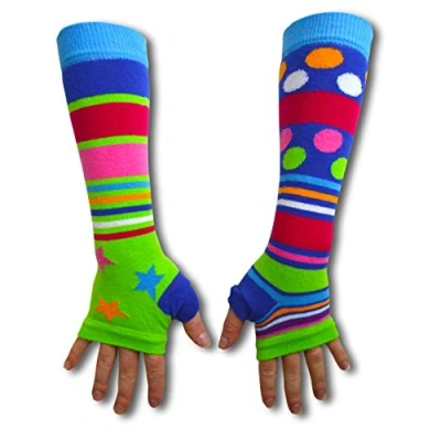 Image of United Oddsocks Armwarmers The Green and Starry ones