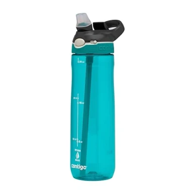 Image of Contigo Cortland Autoseal Water Bottle Large 720ml BPA Free Drinking Sports Flask Leakproof Drink Ideal for School, Gym, Bike, Running, Hiking, Scuba