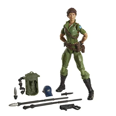 Image of Hasbro G.I. Joe Classified Series Lady Jaye Action Figure 25 Collectible Premium Toy with Multiple Accessories 6 Inch Scale Custom Package Art