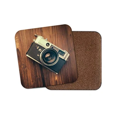 Image of 1 x Retro Camera Coaster Photography Vintage Men&#039;s Dad Brother Uncle #14518