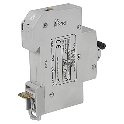 Image of Crabtree Single Pole Starbreaker MCB Circuit Breaker Type B/C Fuse Electrical (Type B 6A)