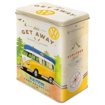 Image of Nostalgic Art Storage jar, Large Coffee tin, Volkswagen Bulli Let&#039;s Get Away, 3 L
