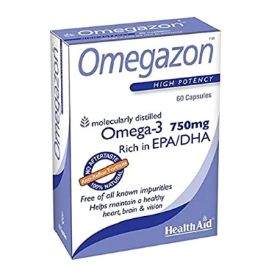 Image of HealthAid Omegazon Omega 3 Fish Oil 60 Capsules