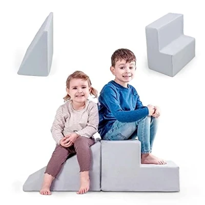Image of MAMOI® Baby Climbing Blocks Foam Play Set for Softplay Soft Slide and Step Toddlers 100% ECO Made in EU