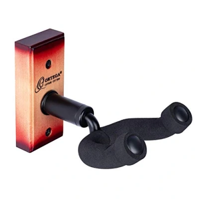 Image of Ortega Guitars Guitar Hanger Accessories Wall Mount for Wood, Red Brown (OGH 1CSB)