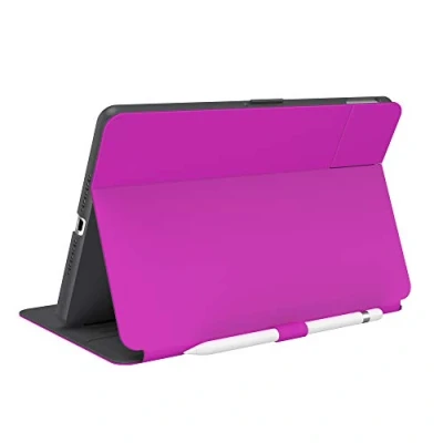 Image of Speck Products StyleFolio iPad Case (2019/2020), It&#039;s A Vibe Violet/Slate Grey