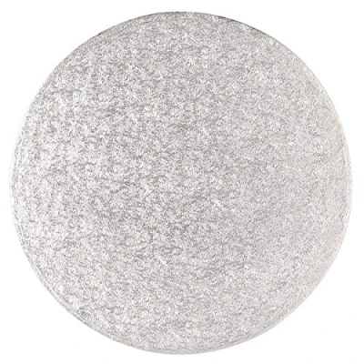 Image of Culpitt 10&#039;&#039; (254mm) Cake Board Round Silver Fern Single, 10 Inch, Pack of 1