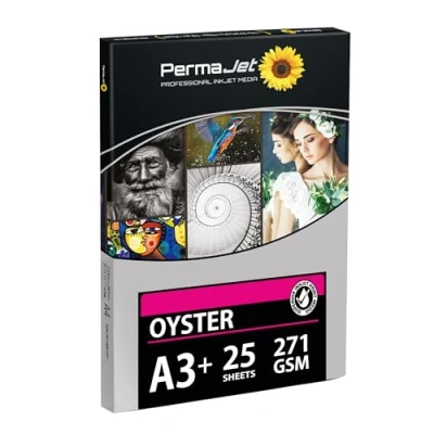 Image of PermaJet Oyster 271gsm A3+ 25 Sheets Inkjet Semi Gloss/Lustre Printer Photo Paper APJ50932