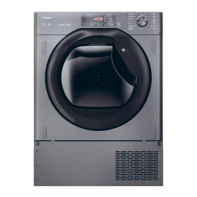 Image of Haier HDB4 H7A2TBERX80 7kg Integrated Heat Pump Tumble Dryer, A++ Rated, Graphite &amp; Black