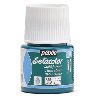 Image of Pebeo Fabric Paint, Turquoise, 45ml