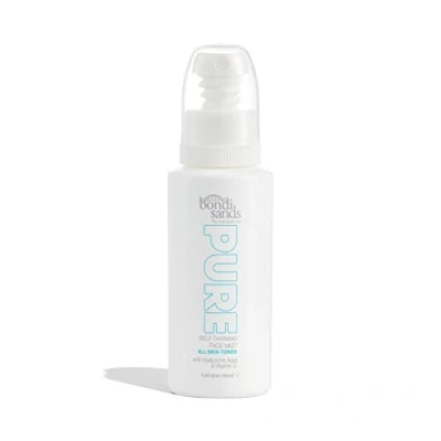 Image of Bondi Sands PURE Self Tanning Face Mist Hydrating Lightweight Formula Gives a Natural Golden Glow, Enriched with Hyaluronic Acid, Vitamin C, and E, Vegan + Cruelty Free 70 mL/2.36 Oz