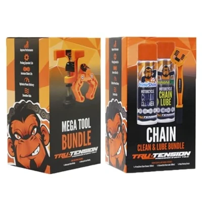 Image of Tru Tension Motorcycle Mega Bundle For High Performance, Race, Road &amp; Off Bikes Tools Accessories 5 Piece Kit