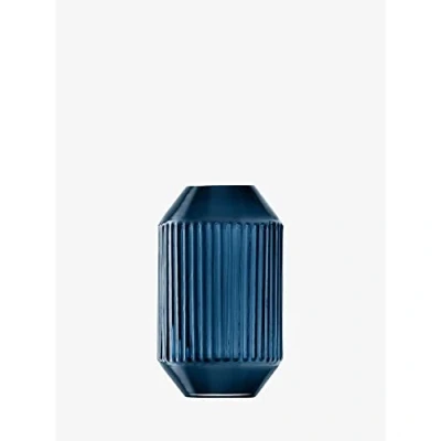 Image of LSA International Rotunda Vase H15cm Sapphire 1 Unit Mouthblown &amp; Handmade Glass RT08