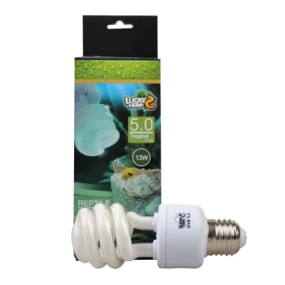 Image of Lucky Herp Reptile Compact Fluorescent UVA UVB 5.0 Bulb,13W,26W Available (13 Watt)