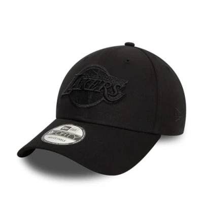Image of New Era Los Angeles Lakers NBA Essential Black 9Forty Adjustable Cap