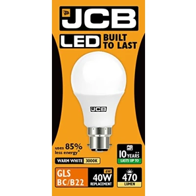Image of JCB 6W LED A60 WW B22 S10987