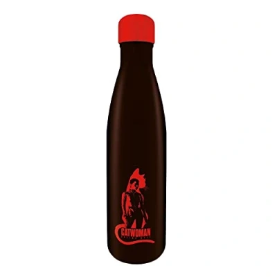 Image of Pyramid International The Batman Metal Bottle (Catwoman Design) Drinks 19oz/540ml Official Merchandise