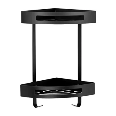 Image of Ambrosya Stainless Steel Shower Basket Bathroom Shelf Corner Holder Wall