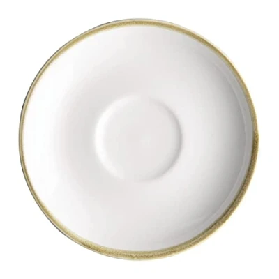 Image of Olympia Kiln 340ml Cup Saucer Chalk 160mm (Pack of 6)