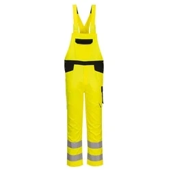 Image of PW2 Hi Vis Bib &amp; Brace (Yellow Black) Medium
