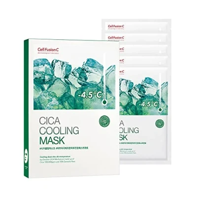 Image of Cell Fusion C Cica Cooling Mask 27g*5ea Moisturizing and Nourishing Facial