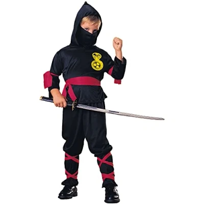 Image of Rubie&#039;s Official Child Ninja Fancy Dress Large Halloween
