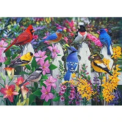 Image of Vermont Christmas Company Songbirds Jigsaw Puzzle 1000 Piece