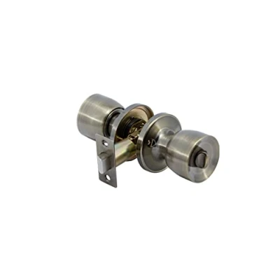 Image of YALE Bathroom KNOB Set Antique Brass